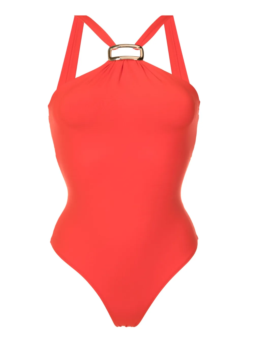 Lenny Niemeyer halter-neck open-back swimsuit | Orange | Image 1