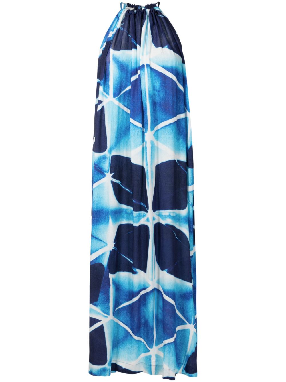 Lenny Niemeyer abstract-print flared dress - Blue