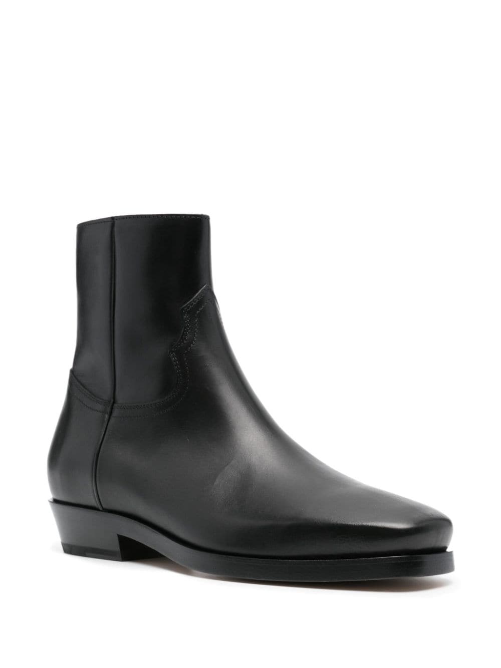 Shop Buttero Mauri Panelled Ankle Boots In Black