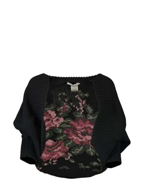 Lamberto Losani floral-jacquard cashmere cardigan