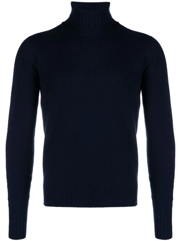 Drumohr roll-neck Cashmere Sweater | Blue | FARFETCH