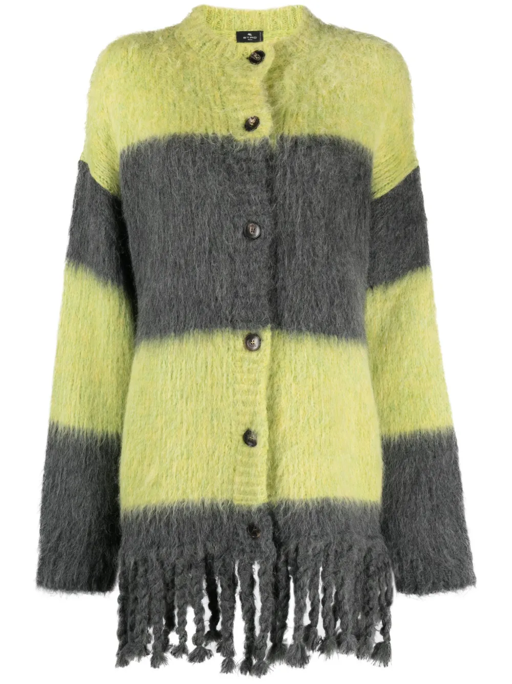 ETRO Gestreept vest Grijs