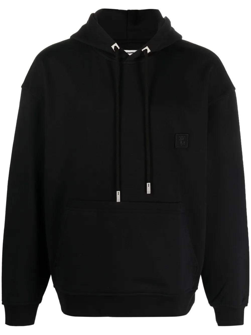 graphic-print cotton hoodie