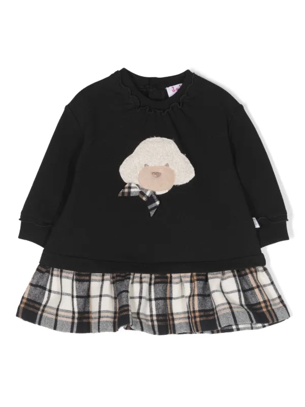 Il Gufoキッズワンピース 10anz Il Gufo チェック ワンピース | ブラック | FARFETCH JP