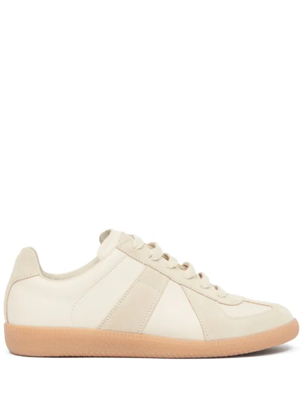 Maison Margiela Replica low top Leather Sneakers Neutrals FARFETCH AZ