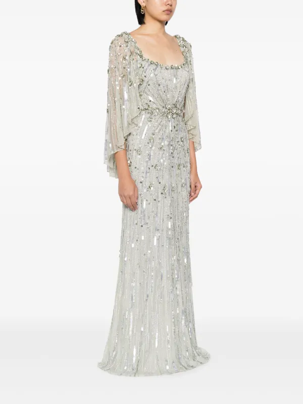 Embellished tulle gown outlet