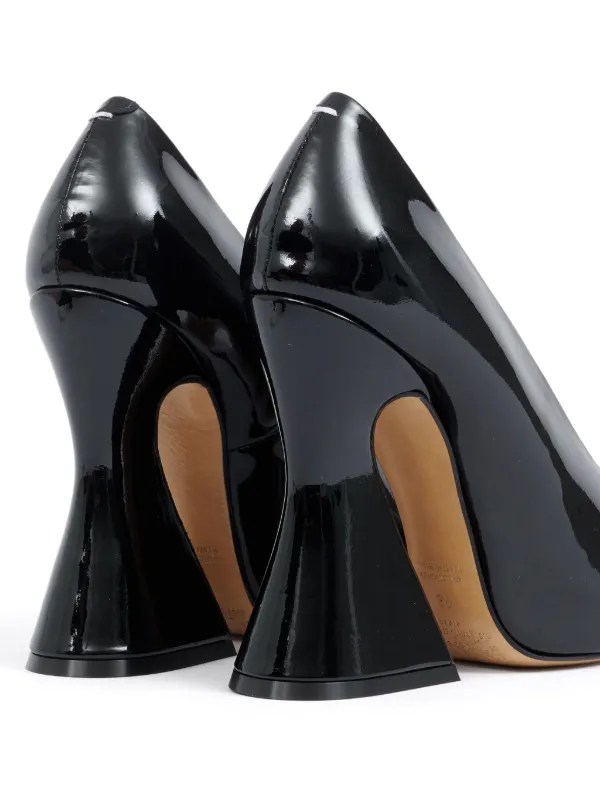 Black patent leather pumps best sale