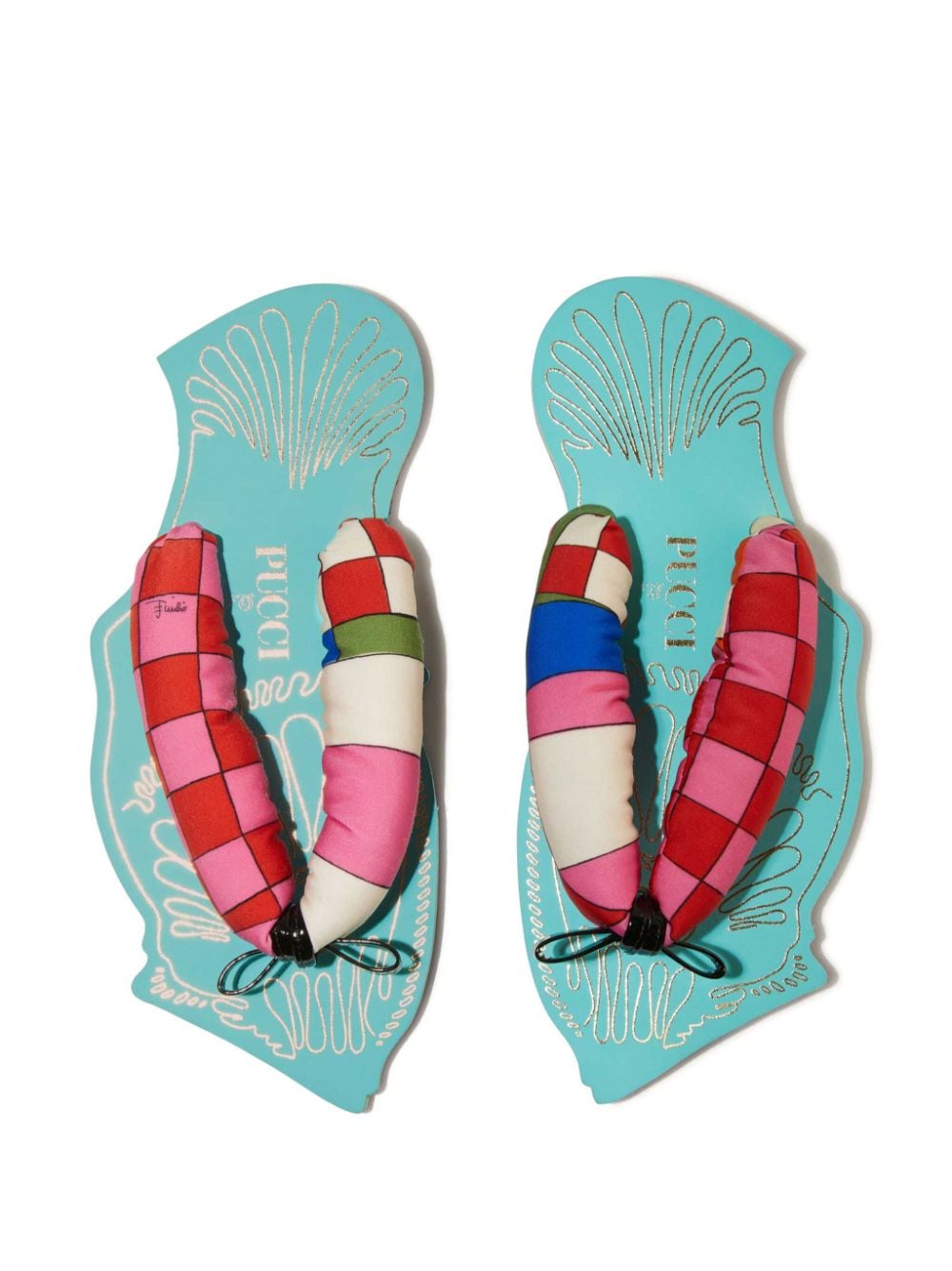 Shop Pucci Scuba Marmo-print Sandals In Pink
