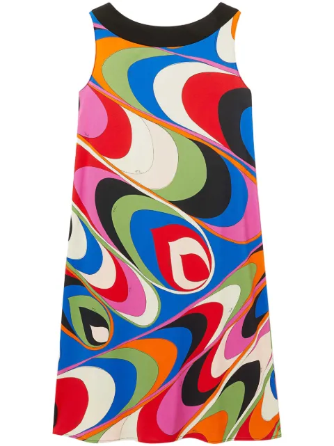 PUCCI vestido corto con estampado Onde