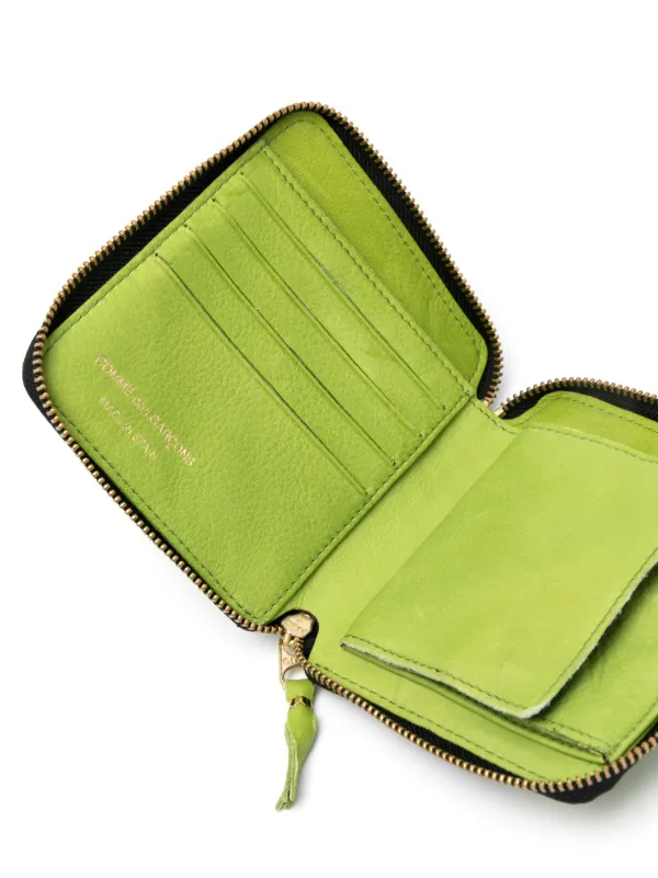 折りたたみ財布 COMME des GARCONS COLOUR VERTICAL WALLET ZIP AROUND Comme Des Garçons Wallet Washed bi-fold zip-up Wallet