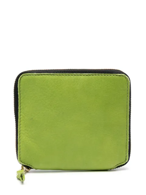 Comme Des Garçons Wallet washed bi-fold zip-up wallet