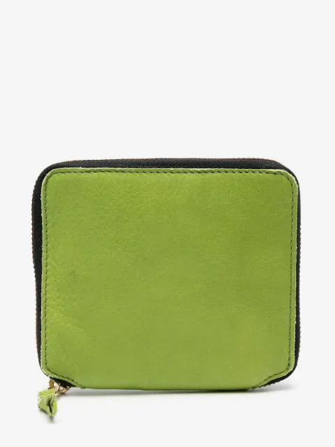 Comme Des Garçons Wallet washed bi-fold zip-up wallet