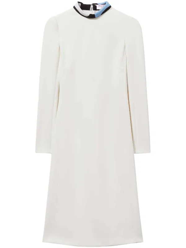 ワンピース EMILIO PUCCI - Dress with contrasting collar Emilio Pucci Dress With Contrasting Collar in Black | Lyst
