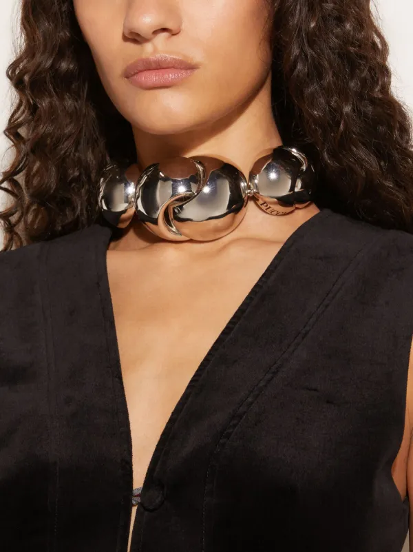 PUCCI Sphered Oversized Choker | Silver | FARFETCH