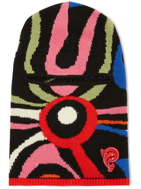 PUCCI Marmo-intarsia wool balaclava beanie