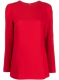 Alberto Biani long-sleeve blouse - Red