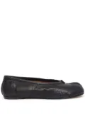 Maison Margiela Tabi New leather ballerina shoes - Black