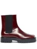 Maison Margiela Tabi leather Chelsea boots - Red