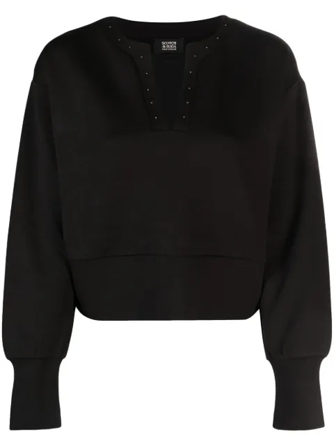 Scotch & Soda sudadera con cuello en V