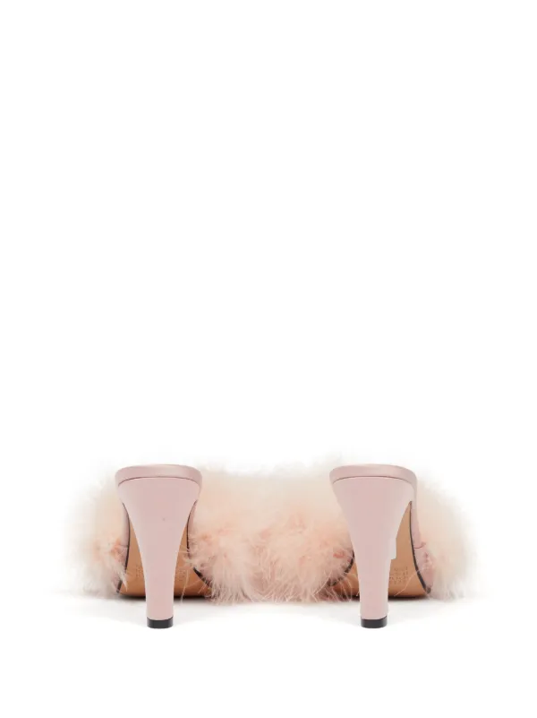 Maison Margiela 90mm Feather Sandals | Pink | FARFETCH JO