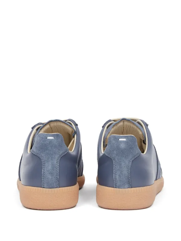 Maison Margiela Replica low-top Leather Sneakers | Blue Maison Margiela Replica low-top Leather Sneakers | Blue