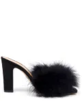 Maison Margiela Feather 90mm satin sandals - Black