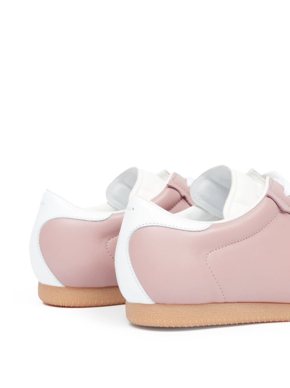 Shop Maison Margiela Recicla Leather Sneakers In Pink
