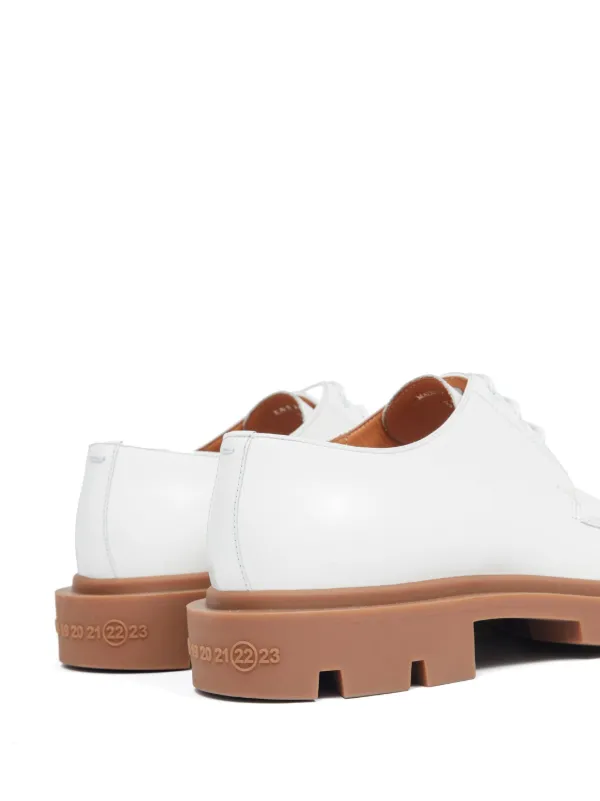 MM6 maison margiela レザーダービーシューズ Maison Margiela Ivy レザー ダービーシューズ | ホワイト