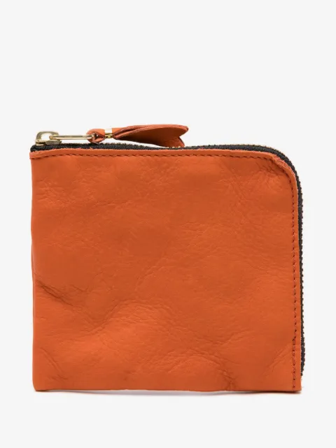 Comme Des Garçons Wallet zip-up leather cardholder