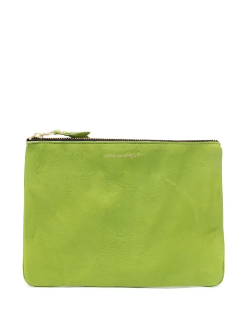 Comme Des Garçons Wallet pochette en cuir à fermeture zippée