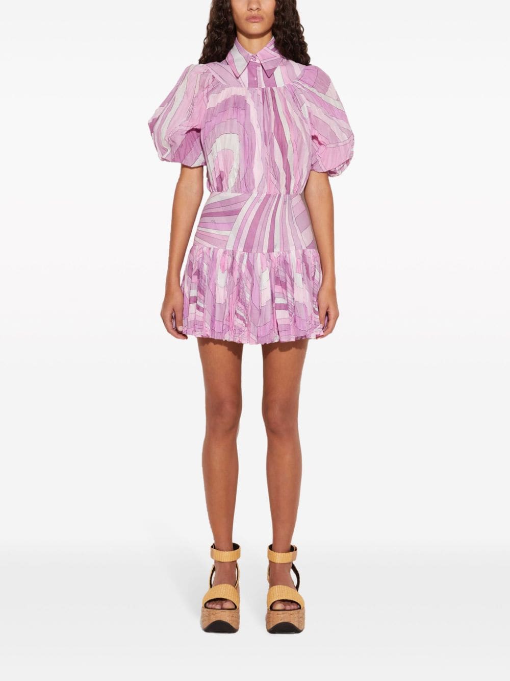 Image 2 of PUCCI Irude-print pleated dress