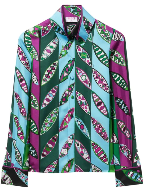 PUCCI Girandole-print silk shirt