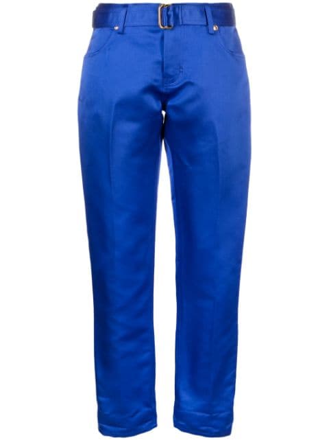 TOM FORD cropped silk satin trousers