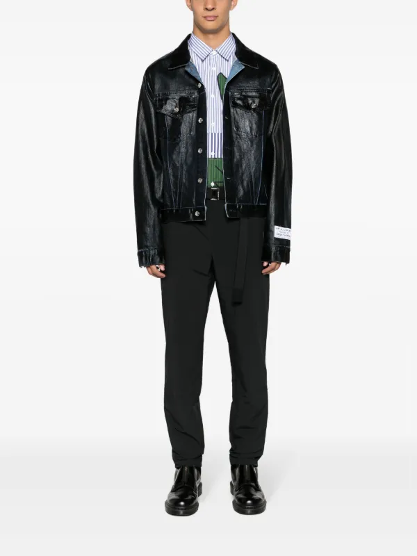 Sacai ストレートパンツ | ブラック | FARFETCH JP