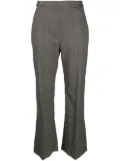 Merci plaid-check flared tailored trousers - Green