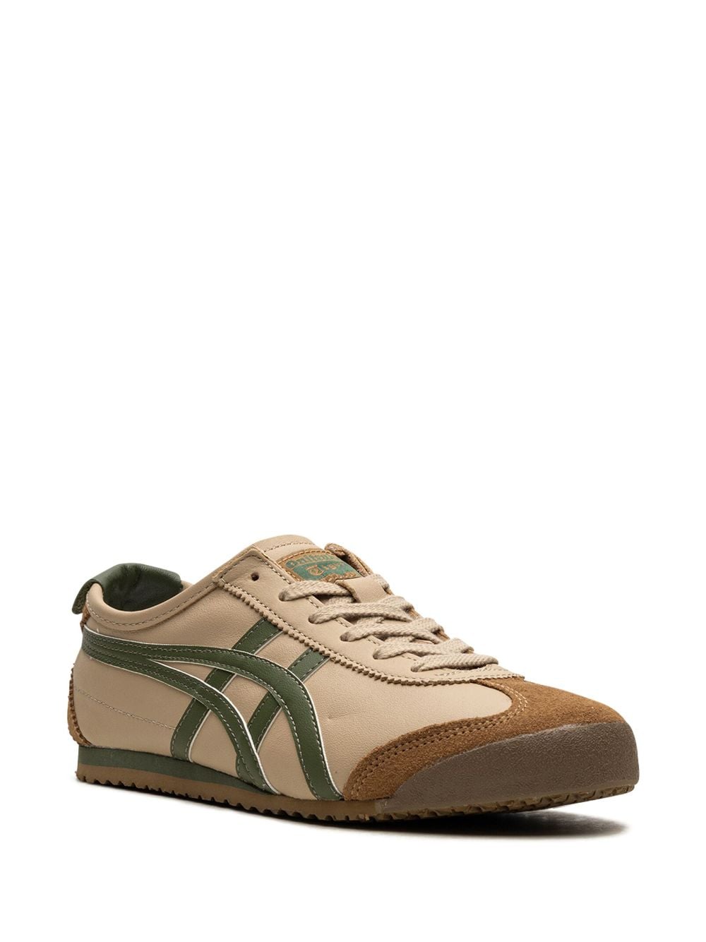 Shop Onitsuka Tiger Mexico 66™ "beige Grass Green" Sneakers