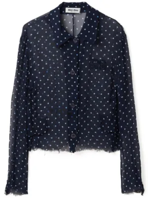 Louis Vuitton Navy Blue Monogram Jacquard Denim Blazer M For Sale at 1stDibs