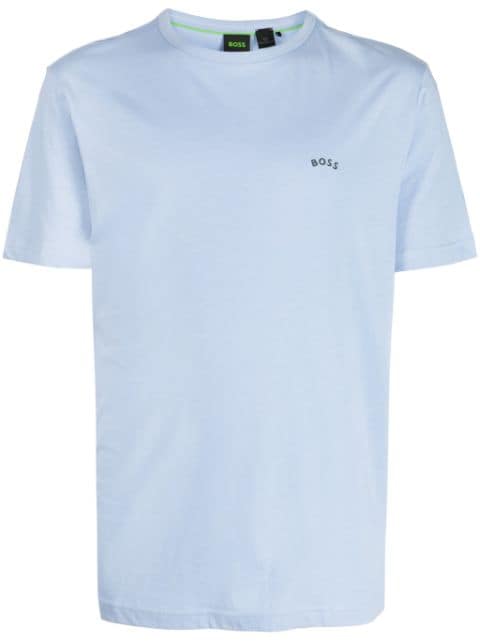 BOSS logo-appliqué cotton T-shirt