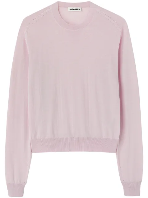 Jil Sander suéter con cuello redondo