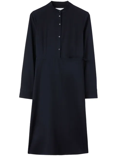 Jil Sander vestido camisero con panel cruzado