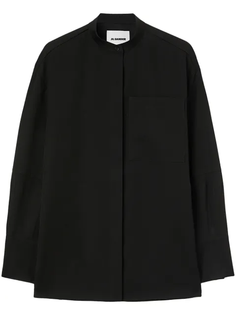 Jil Sander wool gabardine shirt