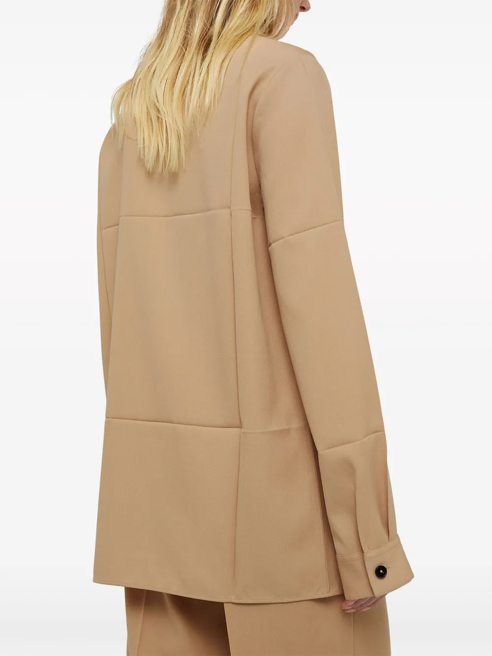 Jil Sander Wool Gabardine Shirt In ニュートラル