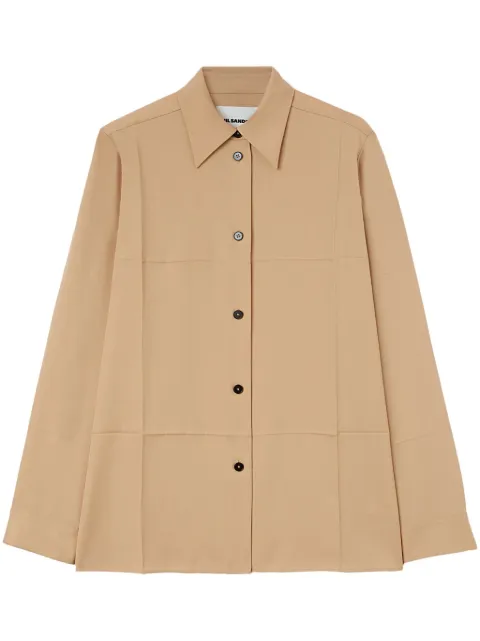 Jil Sander wool gabardine shirt