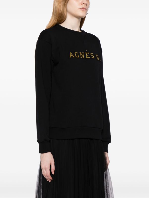 Agnès b. Logo Print long-sleeved T-shirt - Farfetch