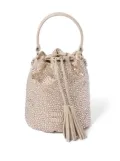 Miu Miu glass-crystal bucket bag - Neutrals