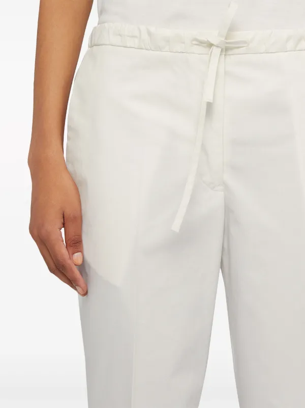Jil Sander ドローストリング パンツ | ホワイト | FARFETCH JP