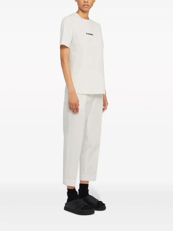 JIL SANDERコットンドローストリングパンツ Jil Sander ドローストリング パンツ | ホワイト | FARFETCH JP