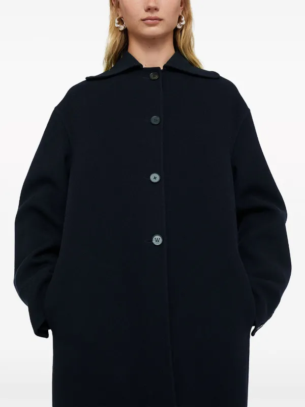 イタリア製JIL SANDER NAVY ネイビー カシミヤピーコート イタリア製 新宿伊勢丹メンズ館購入 ジルサンダー ピーコート ネイビー