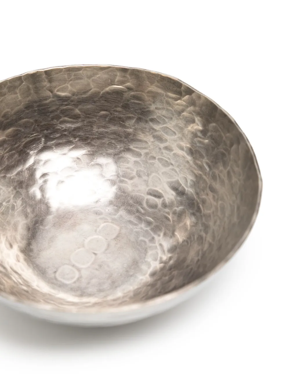 Shop Werkstatt:münchen Hammered-effect Mini Bowl In Silver