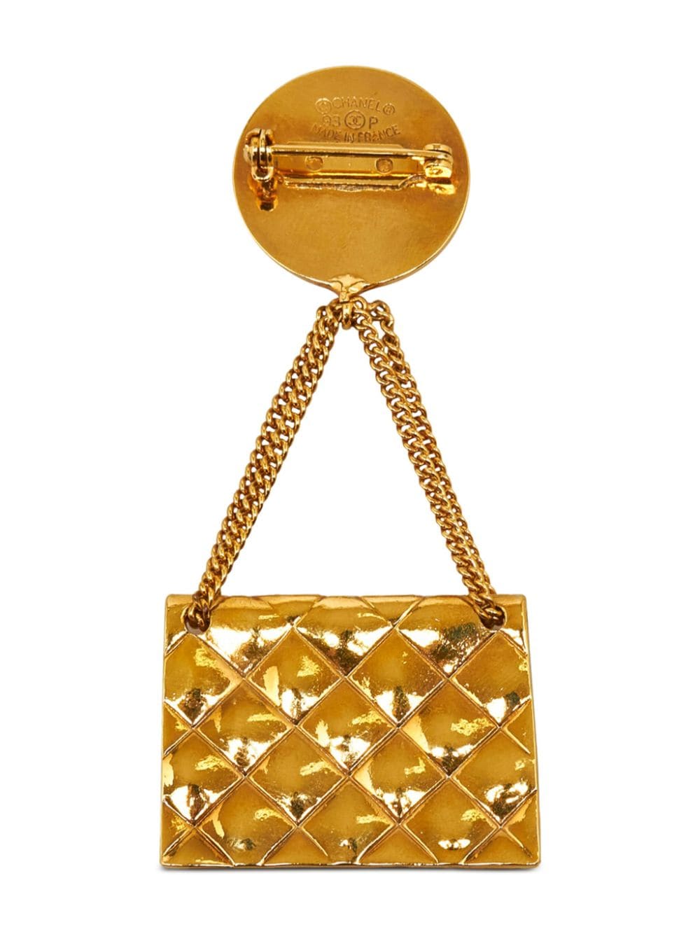 CHANEL Pre-Owned Broche met motief - Goud